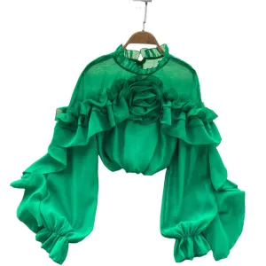 TEEK - Ruffle Chiffon Blouse