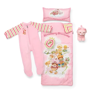 Courtney’s™ Strawberry Shortcake™ Sleeping Bag & PJs for 18-inch Dolls (Historical Characters)