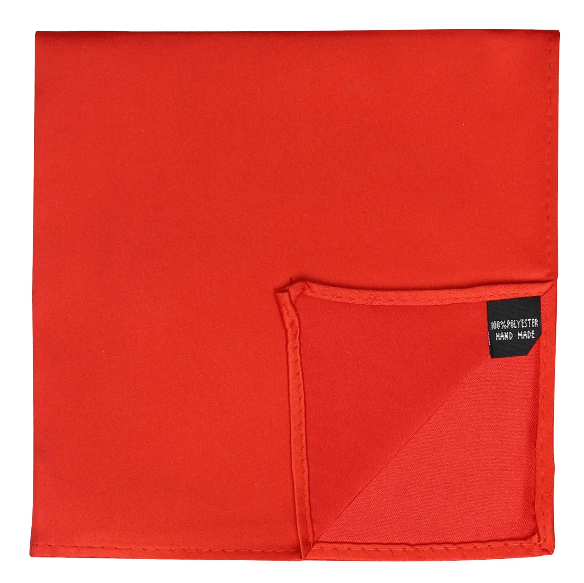 Kovove The Solid Essentials Red Pocket Square For Men