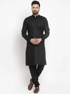 Men'S Solid Dobby Kurta Payjama Set