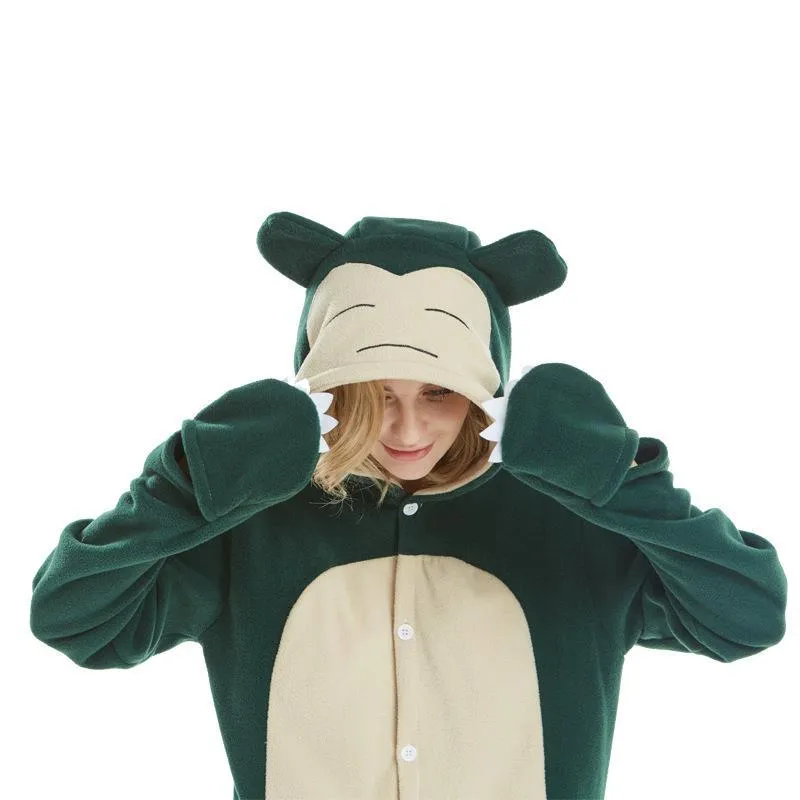 Pokemon Snorlax Animal Kigurumi Onesies Pajamas For Adult