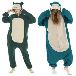 Pokemon Snorlax Animal Kigurumi Onesies Pajamas For Adult