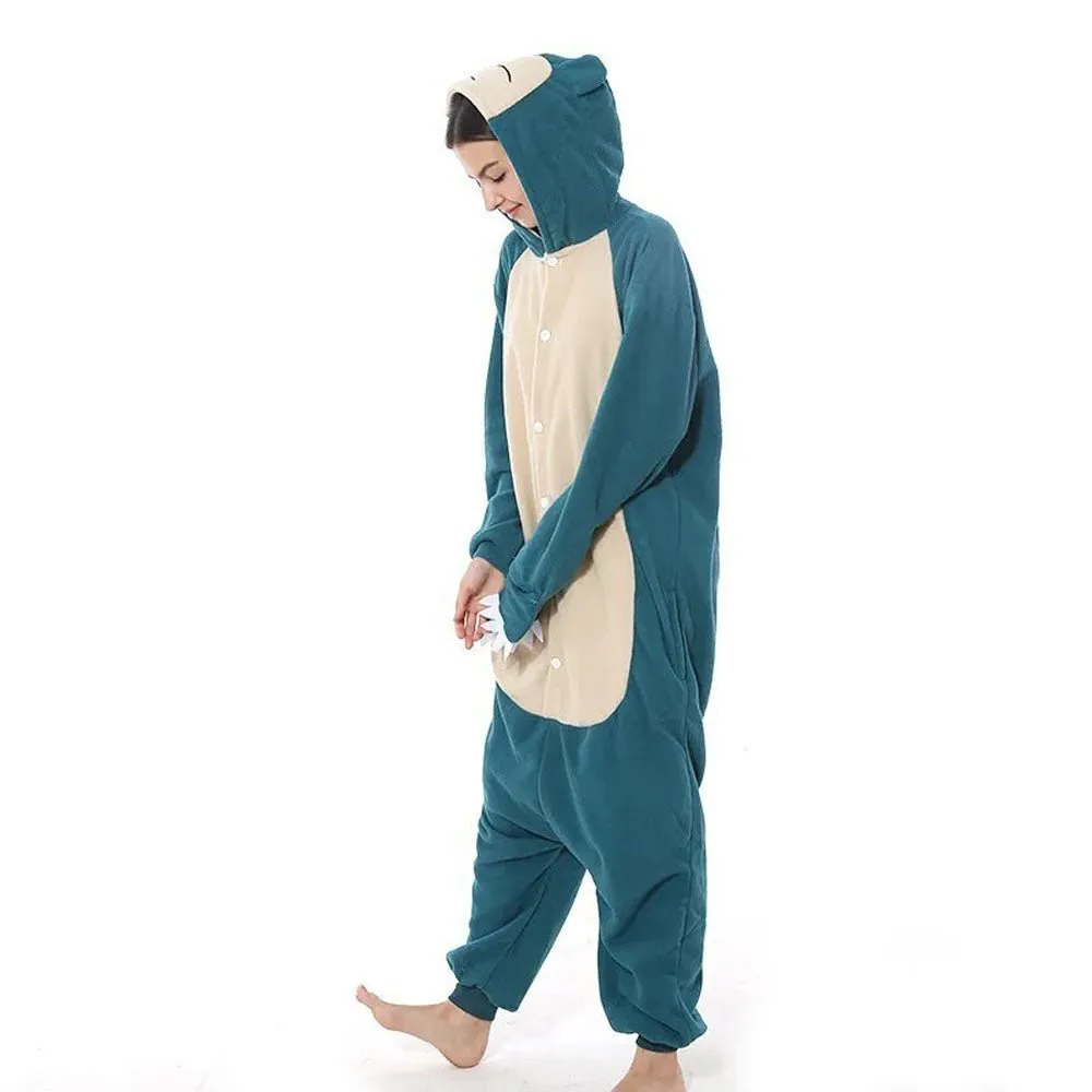 Pokemon Snorlax Animal Kigurumi Onesies Pajamas For Adult