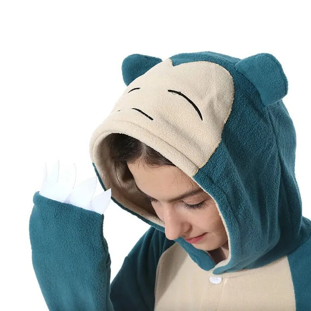 Pokemon Snorlax Animal Kigurumi Onesies Pajamas For Adult