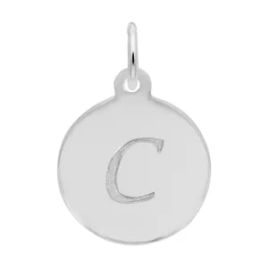 Rembrandt Charms - Script Initial Disc Charm-Letter C - 1896-003