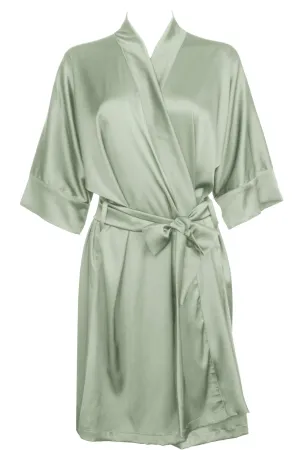 Sage Green Silk Kimono