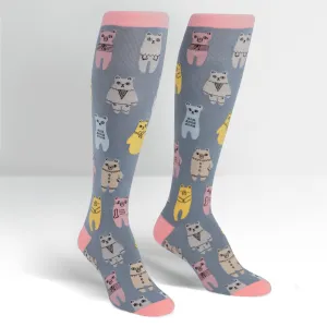 Sock It To Me Women's Funky Knee High Socks - Bears