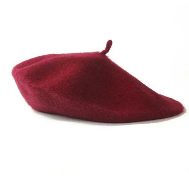 Trendy Solid Color Wool Hat